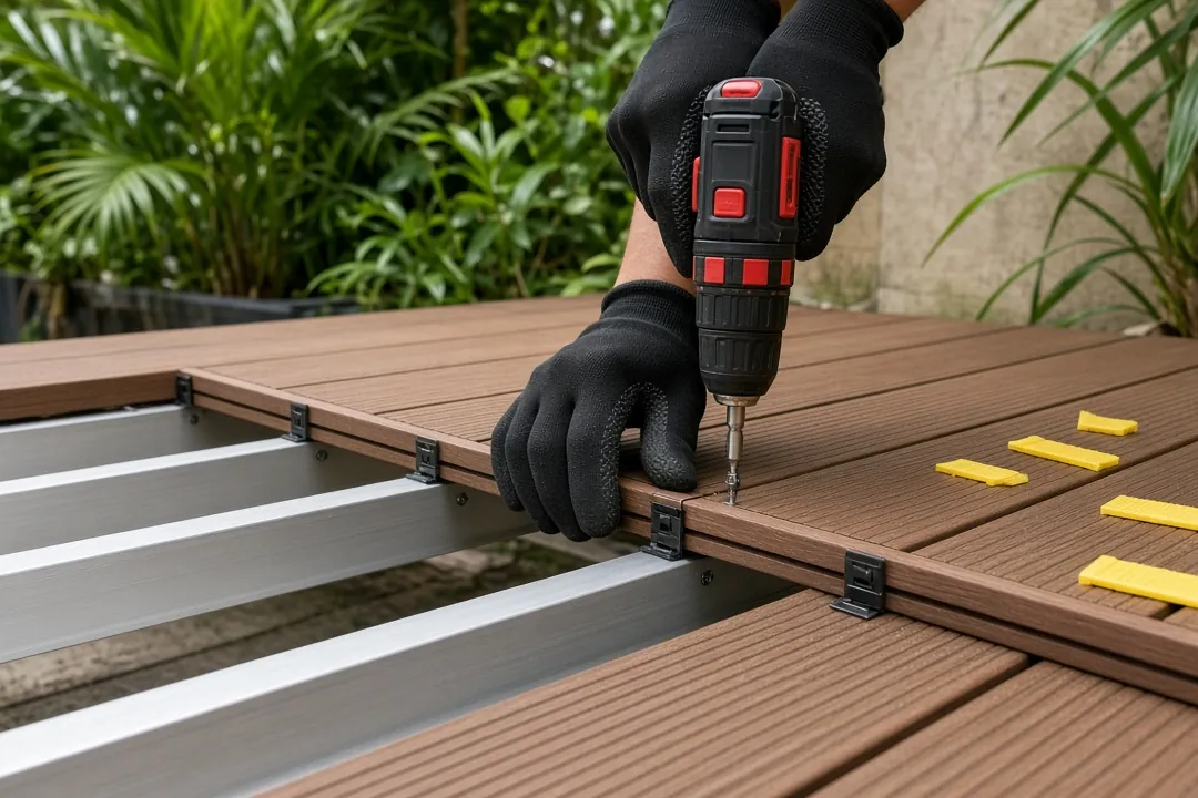 Illustrative visual for: for WPC installation detailing
