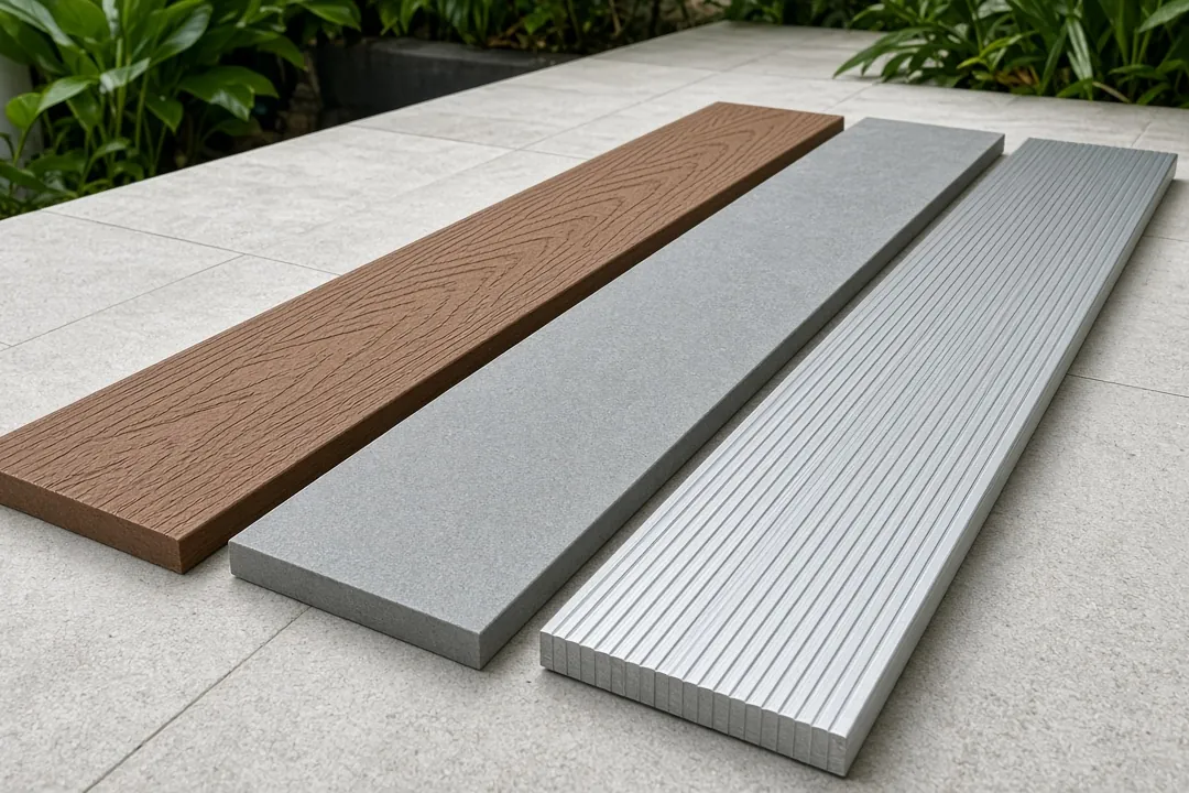 Illustrative visual for: comparing WPC Conwood aluminium