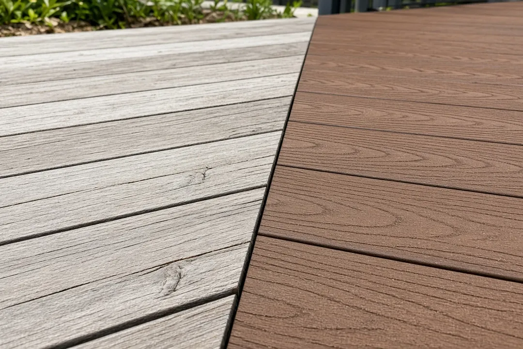Illustrative visual for: comparing WPC and timber