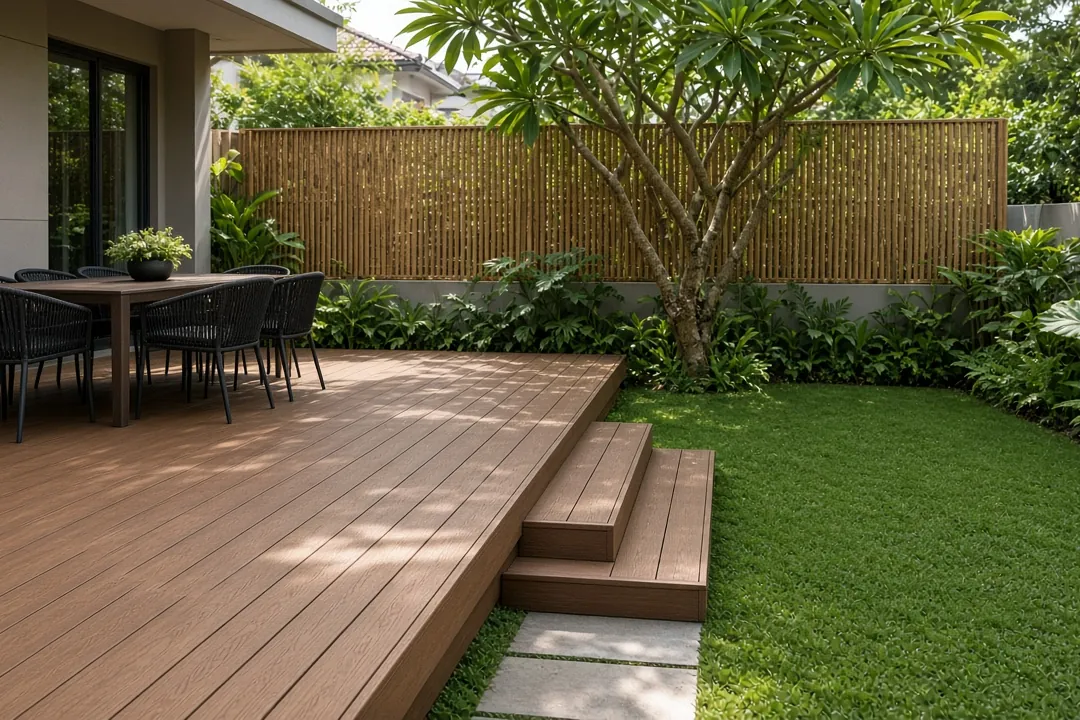 Illustrative garden & patio WPC decking idea